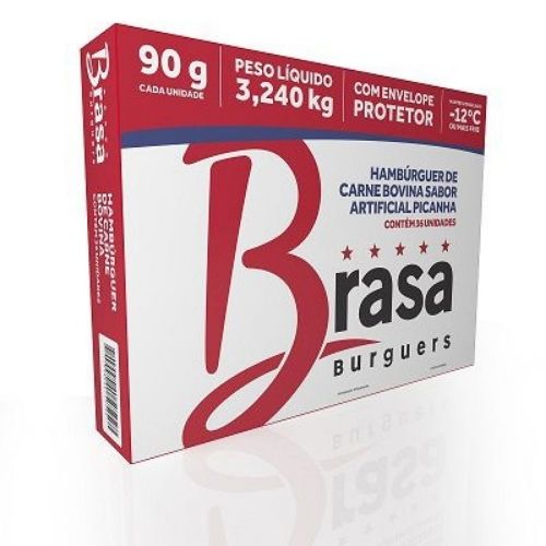 HAMBURGUER BRASA PICANHA 90GX36U CONGELADOS