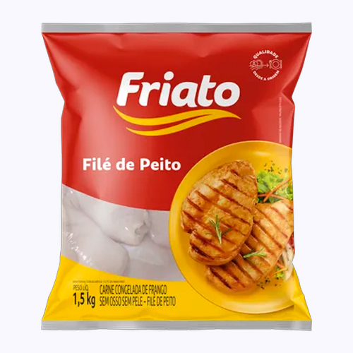 FRANGO / FILE DE PEITO FRIATO 1,5KG CONGELADOS