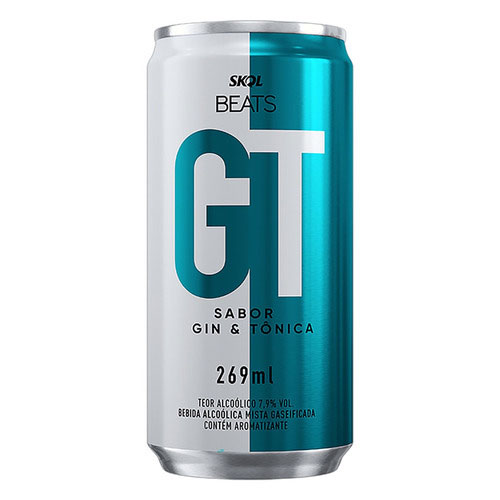 SKOL GIN E TONICA BEATS LATA 269 ML C/8-BEBIDAS FRIAS