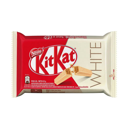 CHOCOLATE KIT KAT BRANCO NESTLE 41.5G C/24 DOCERIA