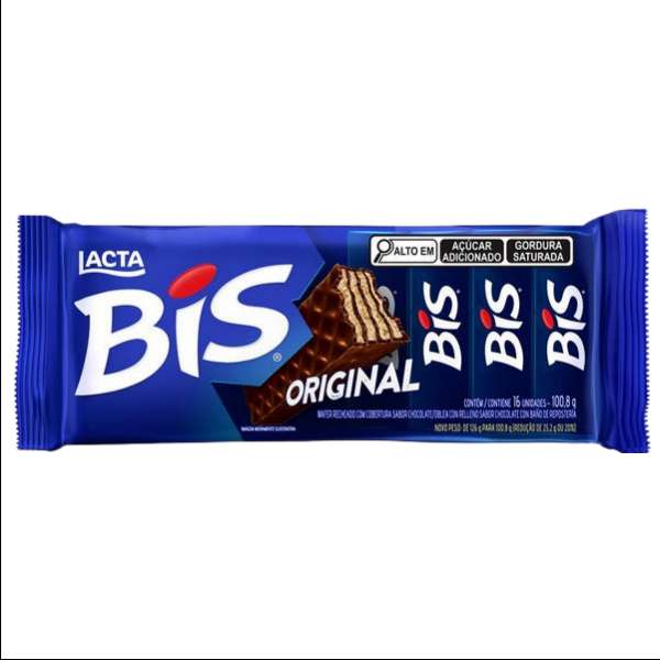 CHOCOLATE BIS AO LEITE 100,8G C/16-DOCERIA